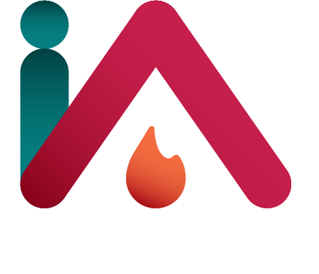 logo incendia vertical pour fond foncé